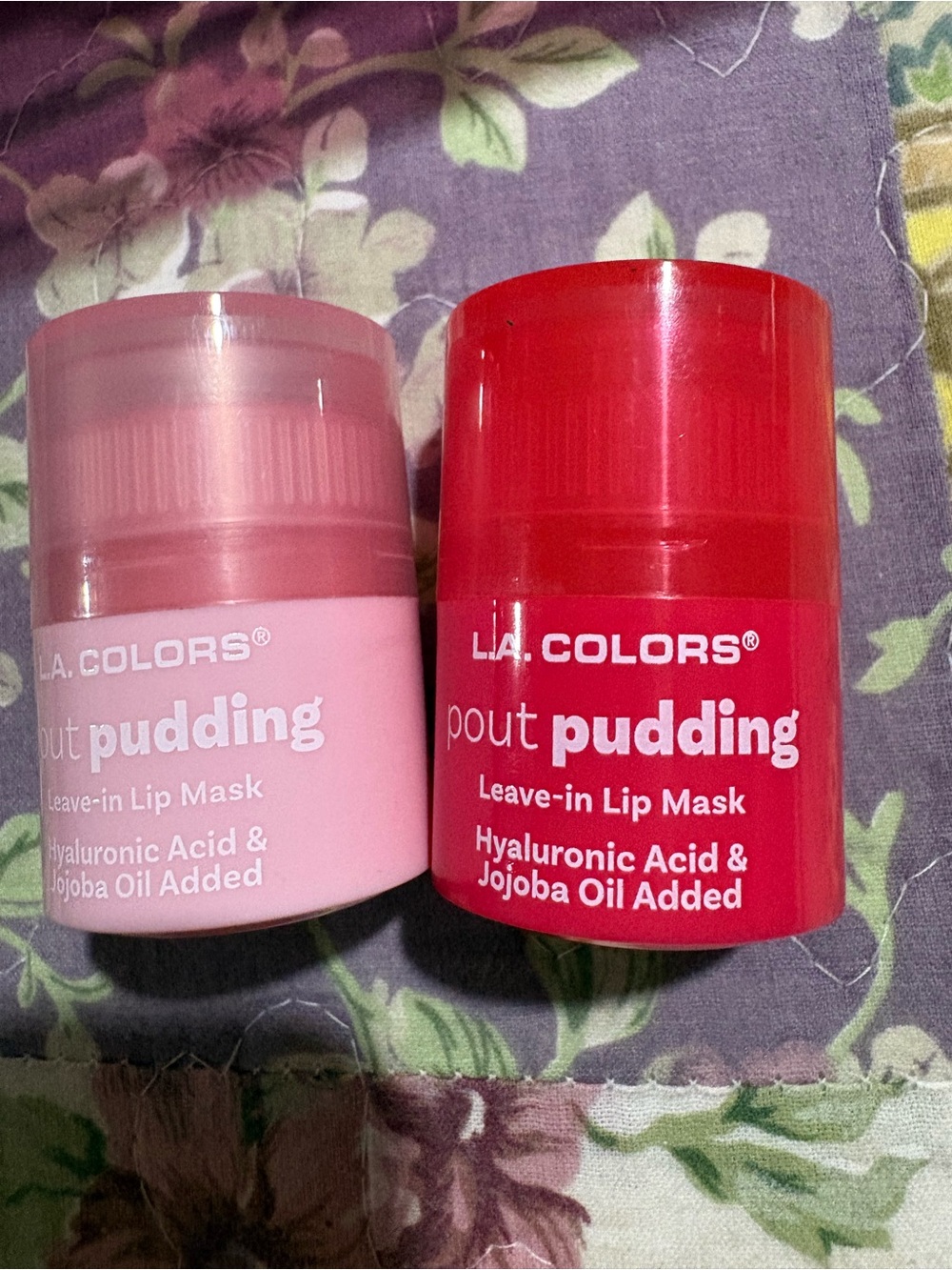 L.A. Colors Pout Pudding Lip Mask Duo — Pink & Red